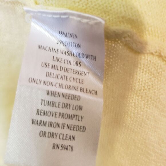 Cynthia Rowley Yellow Ruffled Women's Sweater - Picture 4 of 4